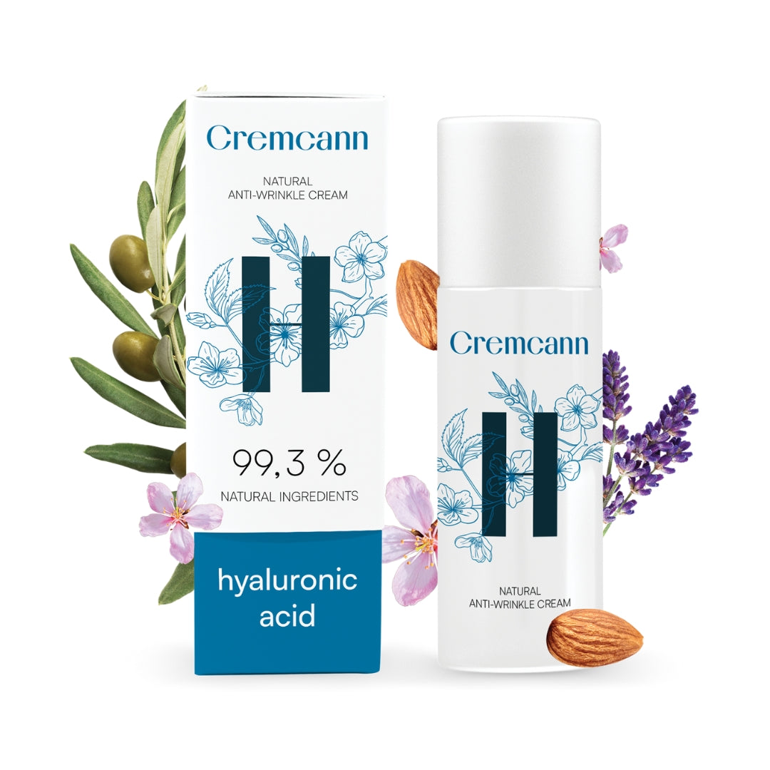 CREMCANN HYALURON • Natural moisturizing and tightening facial cream for mature skin 50 ml airless container