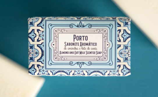 Sabonete Aromático de Amêndoa e Leite de Aveia - Coleção Lugares de Portugal