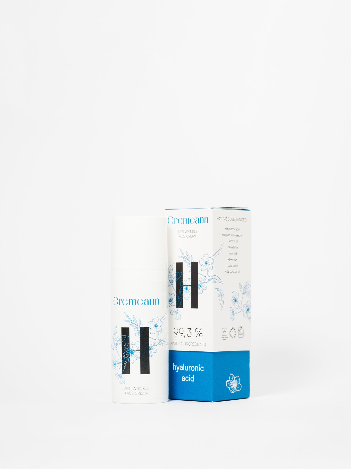 Cremcann Hyaluron Natural – Airless Container 50 ml