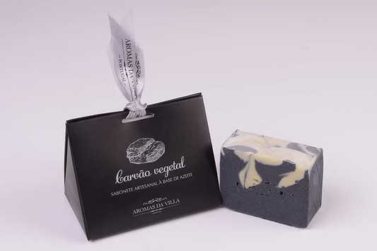 Sabonete Artesanal de Carvão, Argila Branca e Olíbano