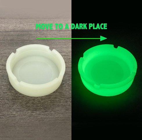 Portable Glow-in-the-Dark Silicone Ashtray