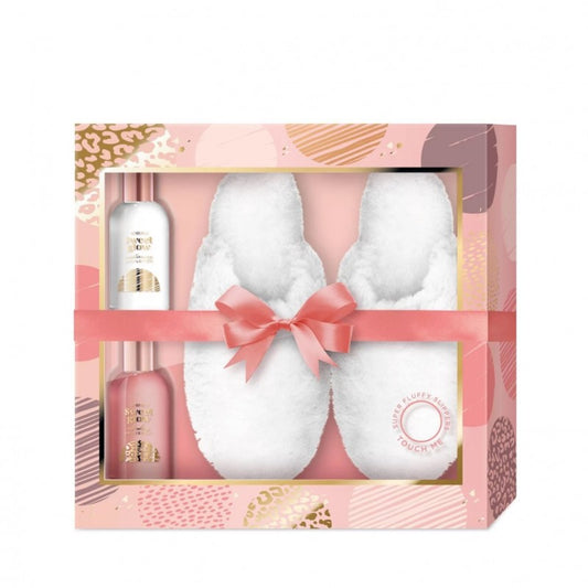 Sweet Glow GiftPack with Fluffy Slippers